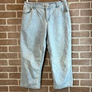 Vintage Cherokee High Waisted Mom Jeans 80s Light Size 8 Cropped